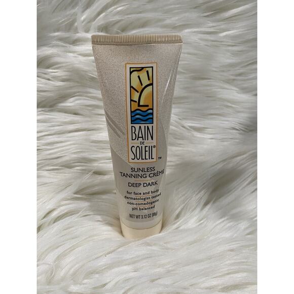 Vintage Bain de Soleil Discontinued 3.12 oz SUNLESS DEEP DARK Tanning Creme RARE - Picture 1 of 4
